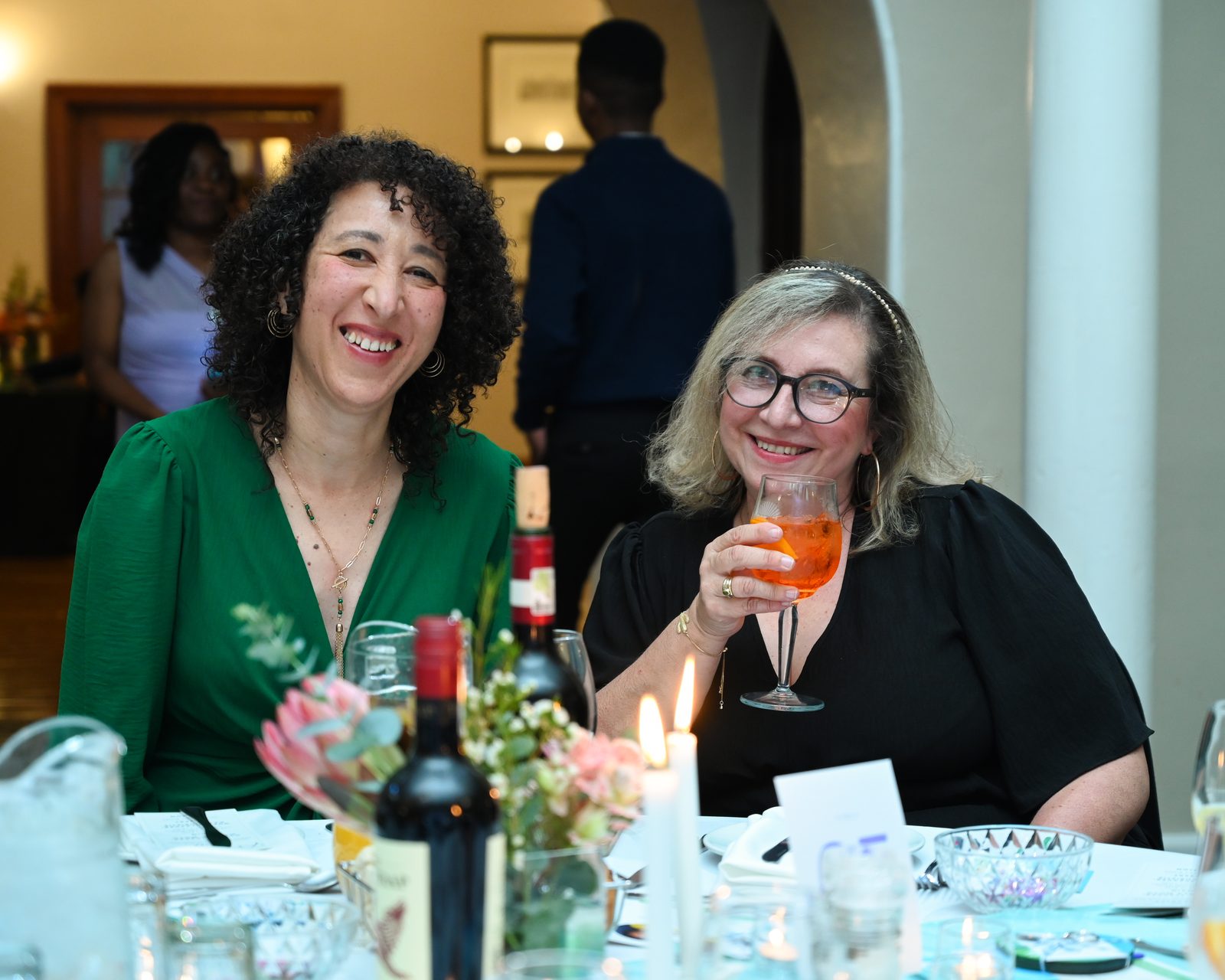 A guest laughing at the YIT Gala
